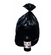 Sacchi - 90 x 120 cm - 130 L - 63 micron - MDPE/HDPE - nero - Rolsac - conf. 10 pezzi