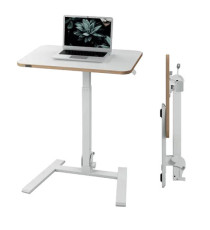Scrivania Compatta Pneumatica Sit-Stand - mobile - pieghevole - 65 x 46 x 74-109 cm - bianco - Leitz