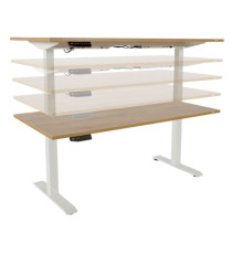 Scrivanie motorizzate - 120 x 60 x 116 cm  - quercia - Rocada