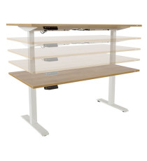 Scrivanie motorizzate - 160 x 80 x 116 cm  - quercia - Rocada