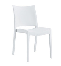 Sedia Flat - 56,5 x 44 x 81 cm - PP - bianco - Verdelook