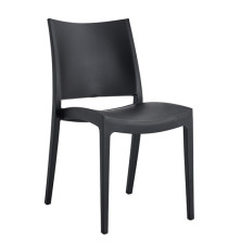 Sedia Flat - 56,5 x 44 x 81 cm - PP - nero - Verdelook