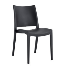 Sedia Flat - 56,5 x 44 x 81 cm - PP - nero - Verdelook