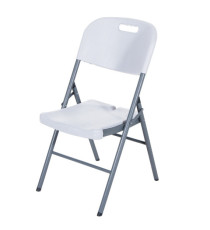 Sedia Slimmy - pieghevole - 43 x 44 x 79 cm - bianco - Verdelook