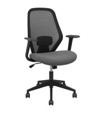 Seduta operativa Ergo 529 - con braccioli fissi - tessuto - grigio - Piqueras y Crespo