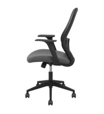 Seduta operativa Ergo 529 - con braccioli fissi - tessuto - grigio - Piqueras y Crespo