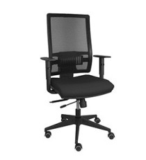 Seduta operativa Horna - con braccioli - tessuto - nero - Piqueras y Crespo