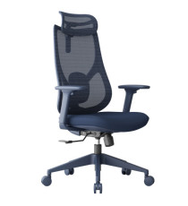 Seduta semidirezionali Linear LIN - con braccioli regolabili e poggiatesta - blu - Unisit