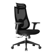 Seduta semidirezionali Linear LIN - con braccioli regolabili e poggiatesta - nero - Unisit