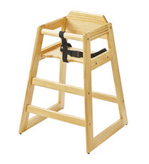 Seggiolone per bambini - 51 x 48 x 74cm - legno naturale - Leone