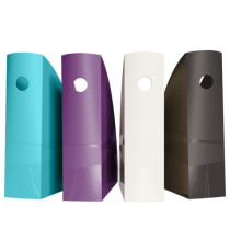 Set 4 portariviste Mag-Cube - linea Titane - 26,6 x 8,2 x 30,5 cm - colori assortiti - Exacompta