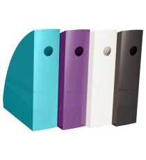 Set 4 portariviste Mag-Cube - linea Titane - 26,6 x 8,2 x 30,5 cm - colori assortiti - Exacompta