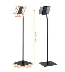 Supporto da pavimento per tablet - TOUGH FLOOR - da 7 a 13 - ruotabile di 360° - Durable