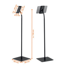 Supporto da pavimento per tablet - TOUGH FLOOR - da 7 a 13 - ruotabile di 360° - Durable