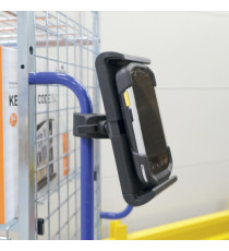 Supporto per tablet con morsetto tubolare - TOUGH CLAMP XL - da 7 a 13 con cover - ruotabile di 360° - Durable