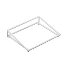 Supporto per vassoio - inclinato - bianco - 32,5 x 26,5 x 7cm - metallo - Leone