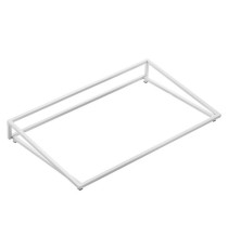 Supporto per vassoio - inclinato - bianco - 53 x 26,5 x 7cm - metallo - Leone
