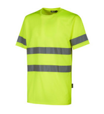 T-shirt alta visibilità Mizar - taglia XL - giallo fluo - U-Power - conf. 3 pezzi
