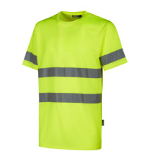 T-shirt alta visibilità Mizar - taglia XL - giallo fluo - U-Power - conf. 3 pezzi