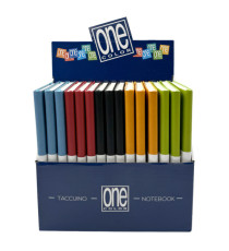 Taccuini One Color - A5 - rigata - 96 fogli - 70 gr - Blasetti - display 15 pezzi
