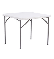 Tavolo quadrato - HDPE - 86 x 86 x 74 cm - bianco - Verdelook