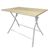 Tavolo Thiny big - 100 x 70 x 75 cm - effetto legno - Verdelook