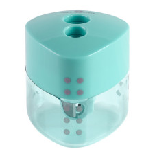 Temperamatite Grip Auto - 2 fori - c/serbatoio - Faber-Castell