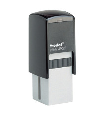 Timbro quadrato 4922 - personalizzabile - 20 x 20 mm - 5 righe - autoinchiostrante - Trodat