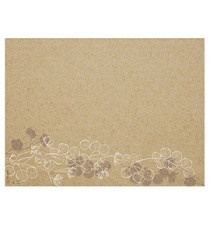 Tovaglietta monouso Floral - 30 x 40 cm - carta - avana - Pro Nappe - conf. 400 pezzi