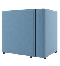 Ufficio compatto con ruote - scrivania ribaltabile - azzurro - Piqueras y Crespo