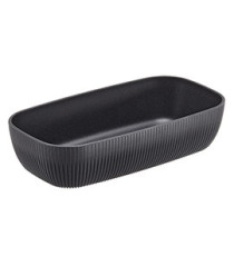 Vaschetta buffet Norway - antracite - 32,5 x 17,6 x 7,5cm - melamina - Leone