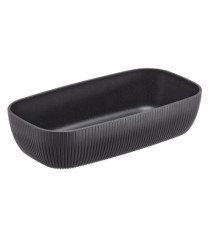 Vaschetta buffet Norway - antracite - 32,5 x 17,6 x 7,5cm - melamina - Leone