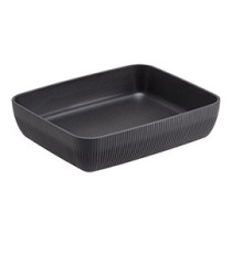 Vaschetta buffet Norway - antracite - 32,5 x 26,5 x 7,5cm - melamina - Leone