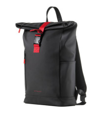 Zaino Roll-top Drop2Go - 30 x 42 x 14 cm - gomma - nero - In Tempo