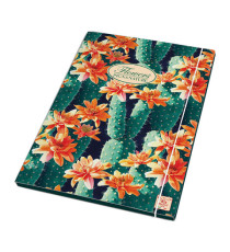 Cartella 3 lembi con elastico Nature Flowers - A4 - dorso 1,5cm - fantasie assortite - Pigna