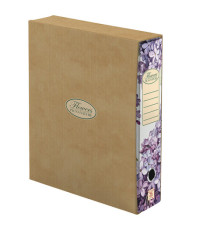 Registratore a leva Nature Flowers - protocollo - dorso 8cm - Pigna