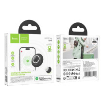 Localizzatore gps Hoco E91B bianco compatibile con Apple Find My tracker compatto e leggerissimo, durata fino a 12 mesi, adesivo