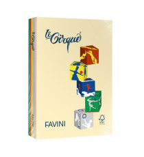 Carta Le Cirque - A4 - 80 gr - mix 5 colori tenui + mix 5 colori forti - Favini - conf. 500 fogli