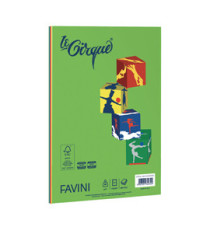 Carta Le Small Cirque - A4 - 80 gr - mix 5 colori forti - Favini - conf. 100 fogli