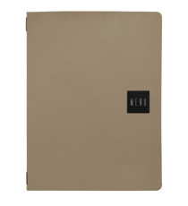 Porta menù Talk - 3 inserti doppi inclusi - A4 - 24,3 x 31,6 cm - beige - Stilcasa