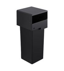 Portarifiuti MODULA - murale - coperto - con contenitore - 41,5 x 41,5 x 107,5 cm - 73 L - antracite - Stilcasa