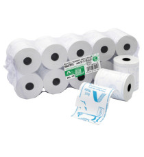 Rotolo per registratori di cassa - carta termica BPA free - 57 mm x 30 mt - 48 gr - diametro esterno 45 mm - anima 12 mm
