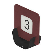 Segnaposto Talk porta QR code - 10 x 4 x 11,5 cm - bordeaux - Stilcasa