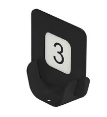 Segnaposto Talk porta QR code - 10 x 4 x 11,5 cm - nero - Stilcasa