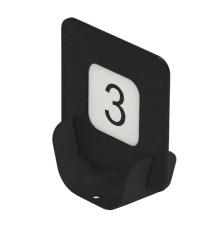 Segnaposto Talk porta QR code - 10 x 4 x 11,5 cm - nero - Stilcasa