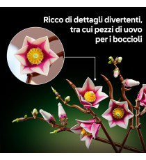 Lego The Botanical Collection - Rametti di magnolia - Lego 11510 5 Magnolie Artificiali Anni 18+ 435pz
