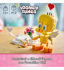Lego Creator - Titti - Lego 40824 Modello Looney Tunes con Mazzo di Fiori, Cuore, Arco di Cupido Anni 12+ 412pz