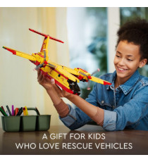 Lego Technic - Aereo antincendio - Lego 42152 carrello di atterraggio regolabile, eliche rotanti Anni 10+ 1134pz