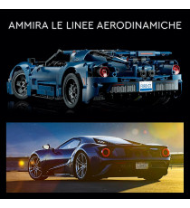 Lego Technic - Ford GT 2022 - Lego 42154 Supercar in Scala 1:12 con Dettagli Originali Anni 18+ 1468pz