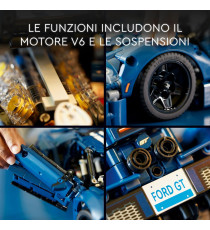 Lego Technic - Ford GT 2022 - Lego 42154 Supercar in Scala 1:12 con Dettagli Originali Anni 18+ 1468pz